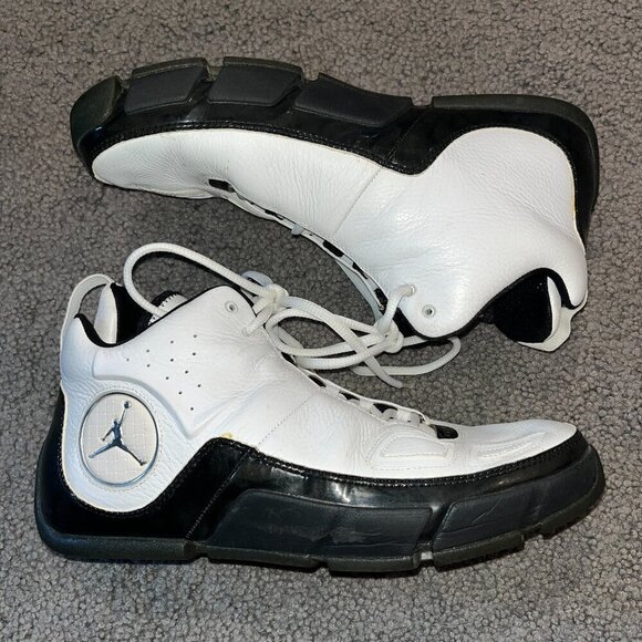 NIKE AIR JORDAN ENHANCER 2007 High Top Sneakers Kicks White/Black Like New 11.5 main image 8